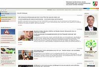 Webseite Ministerium NRW